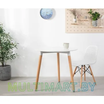 Обеденный стол LoftyHome Oak-80 VC4005-80-W (белый) картинка 2